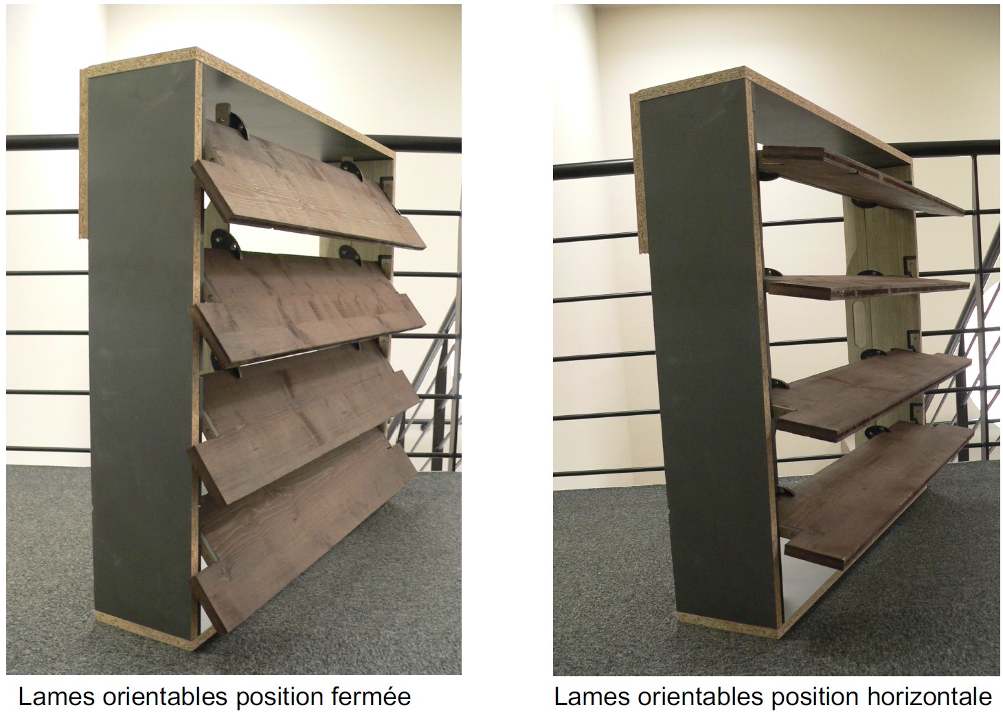Prototype de ventelles en bois